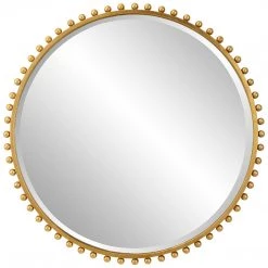 Uttermost Taza Gold Round Mirror Accessories