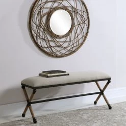 Uttermost Firth Oatmeal Bench 19 Uttermost Firth Oatmeal Bench