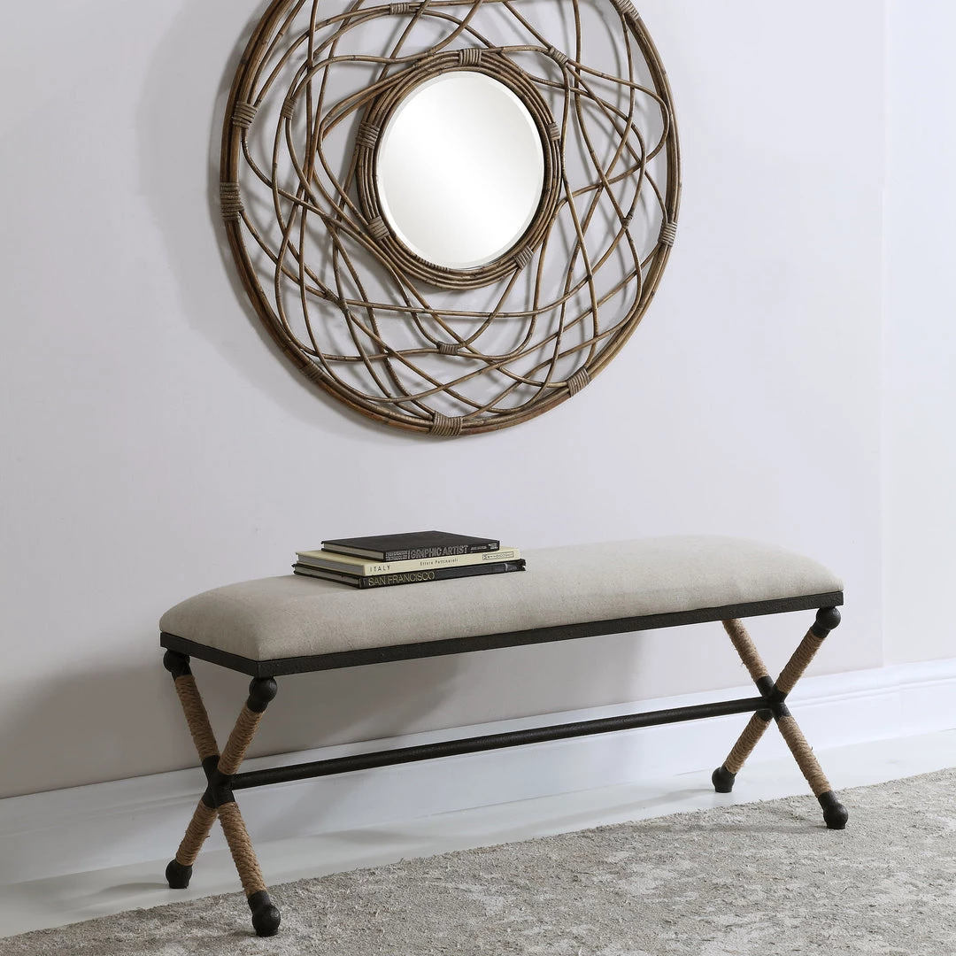 Uttermost Firth Oatmeal Bench 11 Uttermost Firth Oatmeal Bench