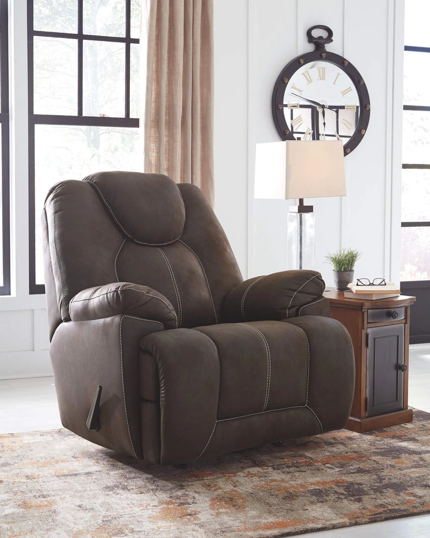 Ashley Furniture Warrior - Coffee - Rocker Recliner 4 Ashley Furniture Warrior - Coffee - Rocker Recliner