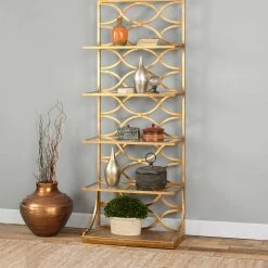 Bookcases Uttermost Lashaya Gold Etagere
