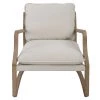 Uttermost Melora Solid Oak Accent Chair Chairs