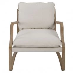 Uttermost Melora Solid Oak Accent Chair Chairs