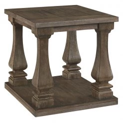 Ashley Furniture Johnelle - Gray - Rectangular End Table Tables