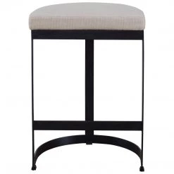 Uttermost Ivanna Black Iron Counter Stool Stools