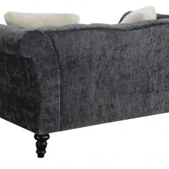 Emerald Home Hutton II Tufted Loveseat, Gray Loveseats