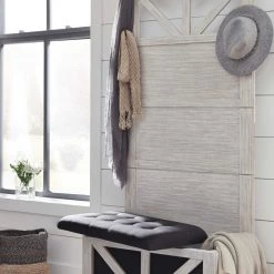 Ashley Furniture Benches Brickwell - Antique White - Hall Tree With Storage Bench 17 Ashley Furniture Benches Brickwell - Antique White - Hall Tree With Storage Bench