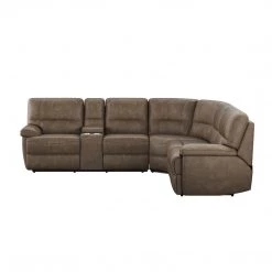 Emerald Home Aurora Full Sleeper And Power Sectional Brown