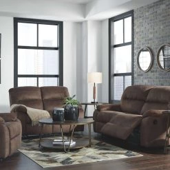 Signature Design By Ashley® Bolzano - Contemporary - Reclining Sofa & Loveseat Set Reclining Furniture