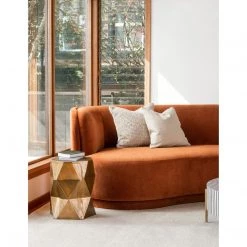 Moe's Home Collection Tables Quintus Accent Table Antique Brass