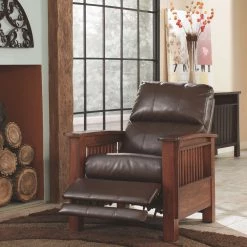 Ashley Furniture Reclining Furniture Santa - Bark - High Leg Recliner 9 Ashley Furniture Reclining Furniture Santa - Bark - High Leg Recliner