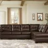 Signature Design By Ashley® Donlen - Chocolate - Left Arm Facing Sofa 2 Pc Sectional