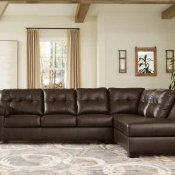 Signature Design By Ashley® Donlen - Chocolate - Left Arm Facing Sofa 2 Pc Sectional