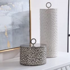 Table Decor Uttermost Cyprien Ceramic Containers, S/2