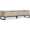 Ashley Furniture Oliah - Natural - Storage Bench