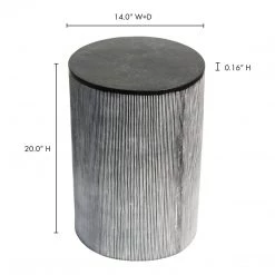Moe's Home Collection Althea End Table Black Patina