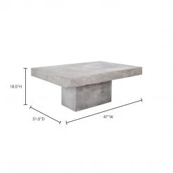 Moe's Home Collection Tables Maxima Outdoor Coffee Table