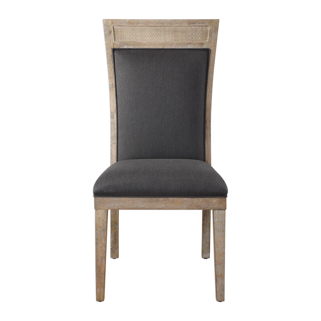 Chairs Uttermost Encore Dark Gray Armless Chair 3 Chairs Uttermost Encore Dark Gray Armless Chair
