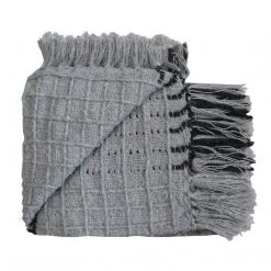Moe's Home Collection Accessories Felicity Throw Charcoal