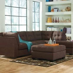 Benchcraft® Sectionals Maier - Walnut - Left Arm Facing Sofa 2 Pc Sectional