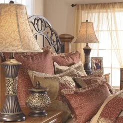 Ashley Furniture Mariana - Bronze Finish - Poly Table Lamp (2/CN) Accessories