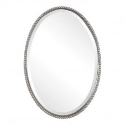 Accessories Uttermost Sherise Brushed Nickel Oval Mirror