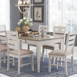 Ashley Furniture Tables Skempton - White - Rect Drm Table W/storage