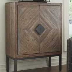 Ashley Furniture Premridge - Antique Gray - Bar Cabinet Cabinets