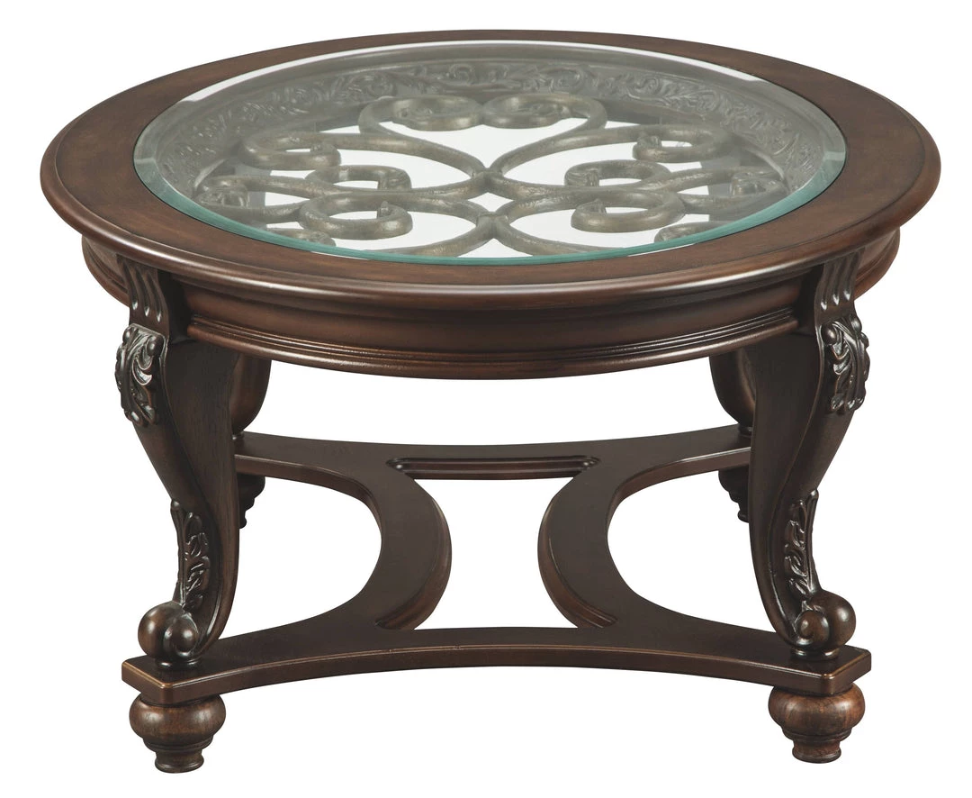 Ashley Furniture Norcastle - Dark Brown - Oval Cocktail Table 9 Ashley Furniture Norcastle - Dark Brown - Oval Cocktail Table