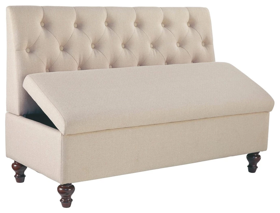 Ashley Furniture Gwendale - Light Beige - Storage Bench 8 Ashley Furniture Gwendale - Light Beige - Storage Bench
