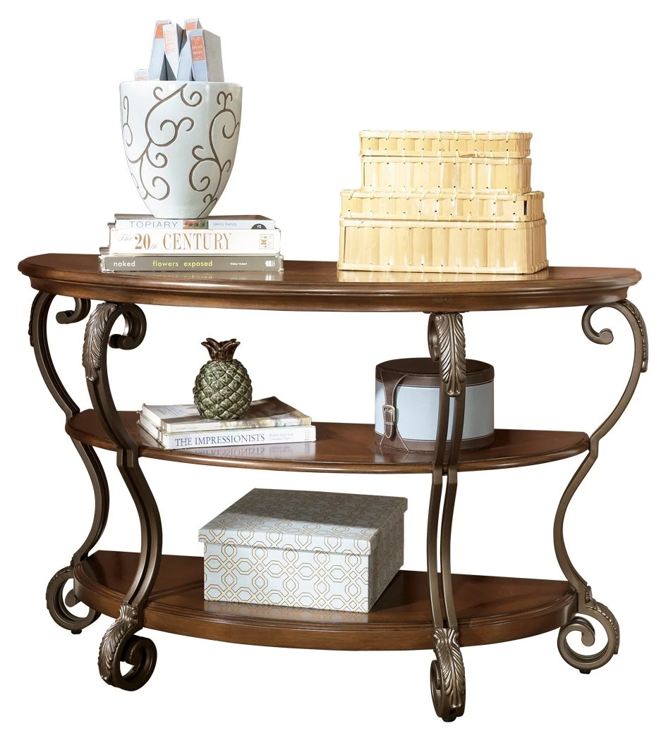 Ashley Furniture Nestor - Medium Brown - Sofa Table Tables 3 Ashley Furniture Nestor - Medium Brown - Sofa Table Tables