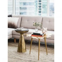Moe's Home Collection Amoeba Side Table Gold Tables 9 Moe's Home Collection Amoeba Side Table Gold Tables