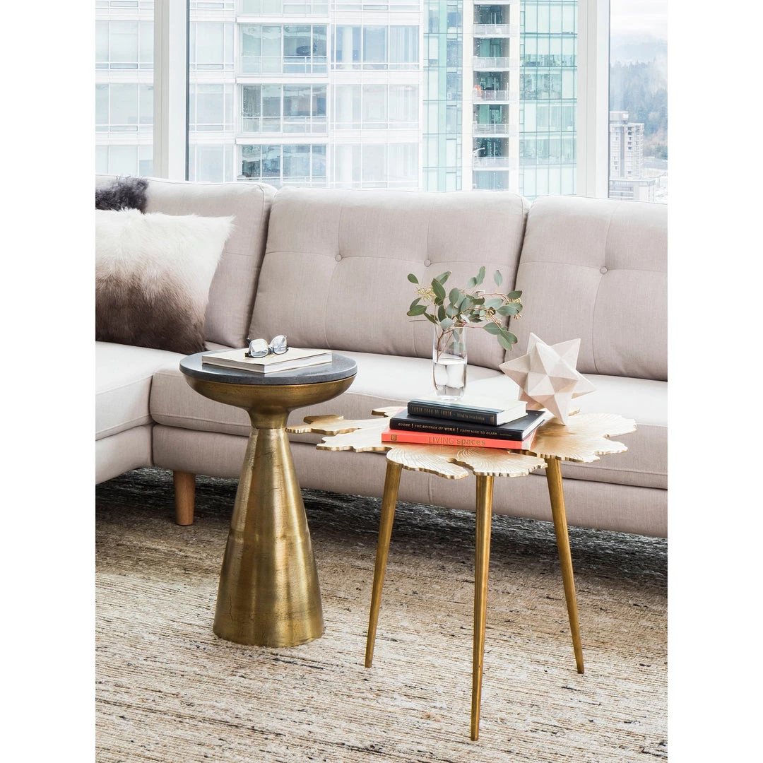 Moe's Home Collection Amoeba Side Table Gold Tables 5 Moe's Home Collection Amoeba Side Table Gold Tables
