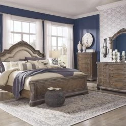 Signature Design By Ashley® Bedroom Sets Charmond - Ultimate Best In Class Dresser, Mirror, Upholstered Sleigh Bed