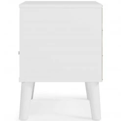 Ashley Furniture Nightstands Piperton - Brown / White - One Drawer Night Stand
