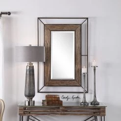 Accessories Uttermost Ward Open Framed Wood Mirror