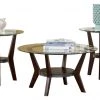 Ashley Furniture Fantell - Dark Brown - Occasional Table Set (3/cn)