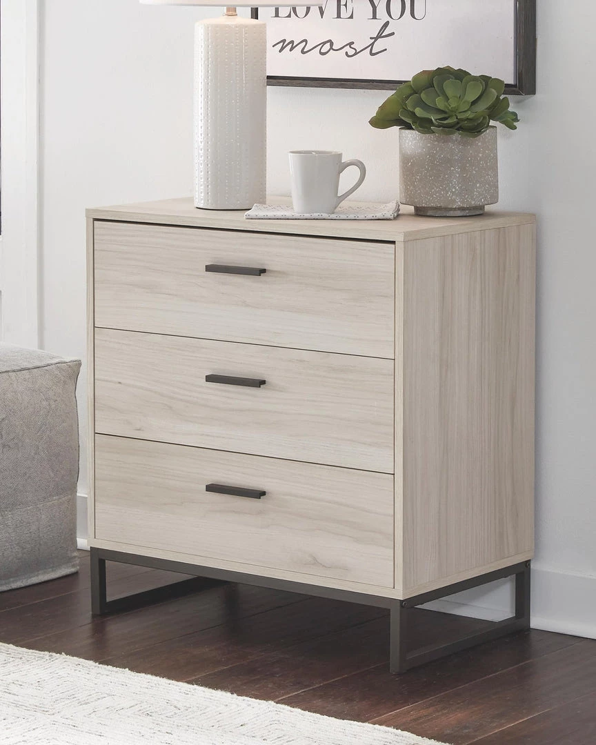 Ashley Furniture Socalle - Natural - Three Drawer Chest Chests 7 Ashley Furniture Socalle - Natural - Three Drawer Chest Chests