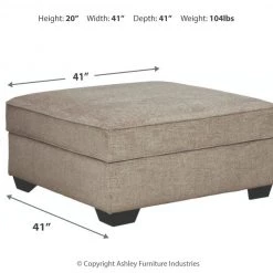 Ashley Furniture Ottomans Bovarian - Stone - Ottoman With Storage