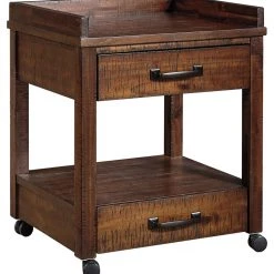 Ashley Furniture Baldridge - Rustic Brown - Printer Stand Cabinets