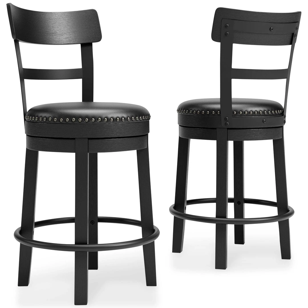 Ashley Furniture Stools Valebeck - Black - Uph Swivel Barstool (1/cn) 3 Ashley Furniture Stools Valebeck - Black - Uph Swivel Barstool (1/cn)