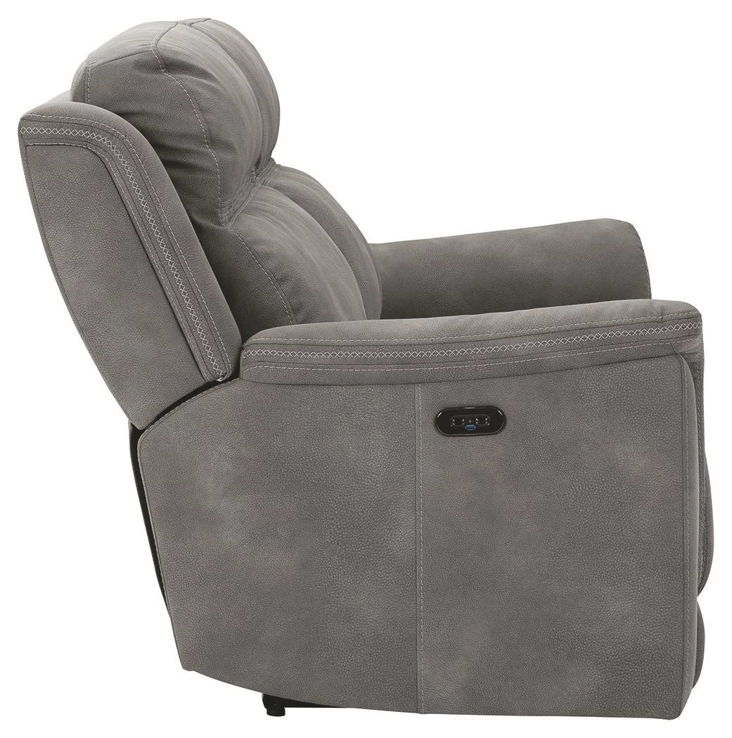 Ashley Furniture Next-gen Durapella - Slate - 2 Seat Pwr Rec Sofa Adj Hdrest 6 Ashley Furniture Next-gen Durapella - Slate - 2 Seat Pwr Rec Sofa Adj Hdrest