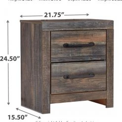 Signature Design By Ashley® Drystan - Multi - Dresser, Mirror, Chest, Panel Headboard, Nightstand Bedroom Sets
