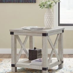 Ashley Furniture Carynhurst - Whitewash - Rectangular End Table