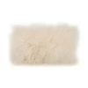 Moe's Home Collection Lamb Fur Pillow Rect. Cream Accessories