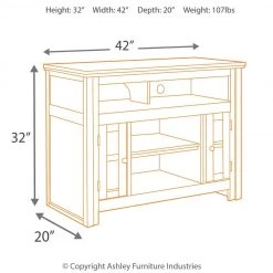 Ashley Furniture Harpan - Reddish - Best In Class TV Stand