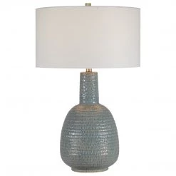 Accessories Uttermost Delta Light Aqua Table Lamp
