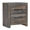 Ashley Furniture Nightstands Drystan - Brown / Beige - Two Drawer Night Stand