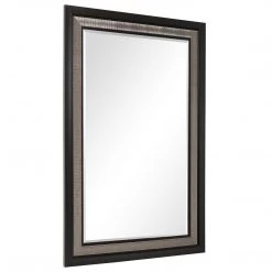 Uttermost Chamberlain Silver & Ebony Mirror