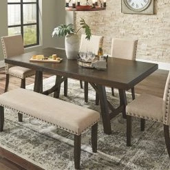 Ashley Furniture Rokane - Dark Brown - Rect Dining Room Ext Table